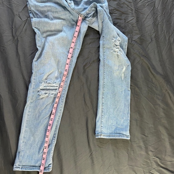 Universal Thread Women's 2 / 26 Jeans Straight Leg High Rise Knee Holes - Picture 6 of 8